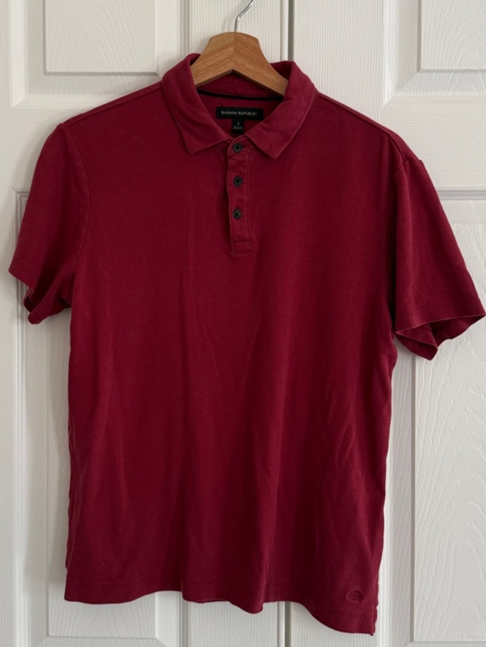 Banana Republic Men's Deep Wine Polo